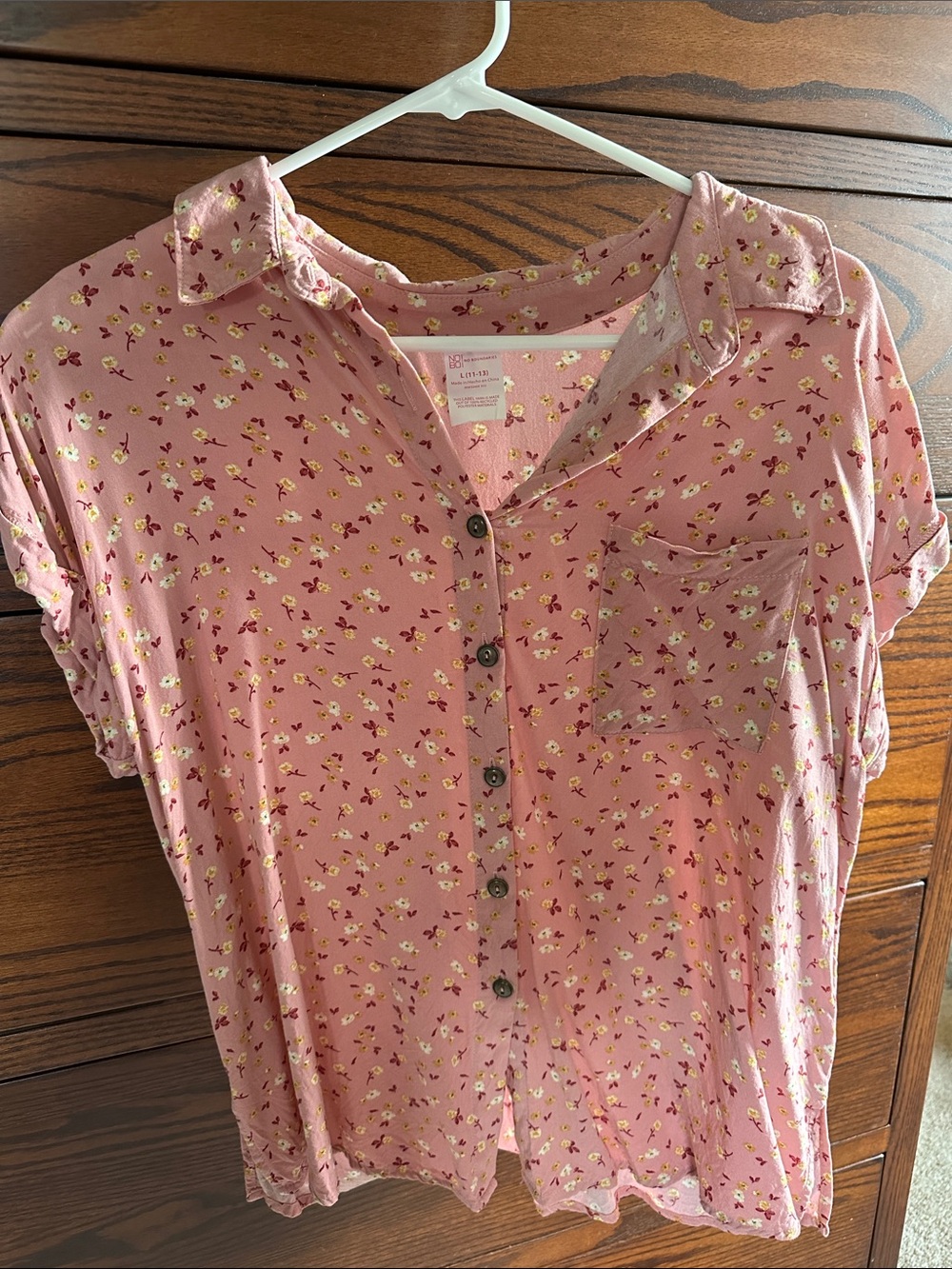 No Boundaries Light Pink Floral Top